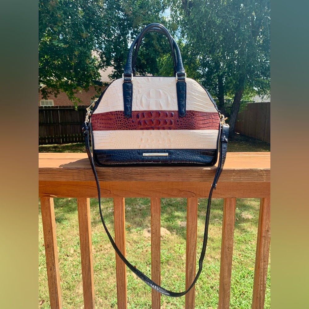 ❤️ HTF Brahmin Hudson Cava Tricolor Vineyard